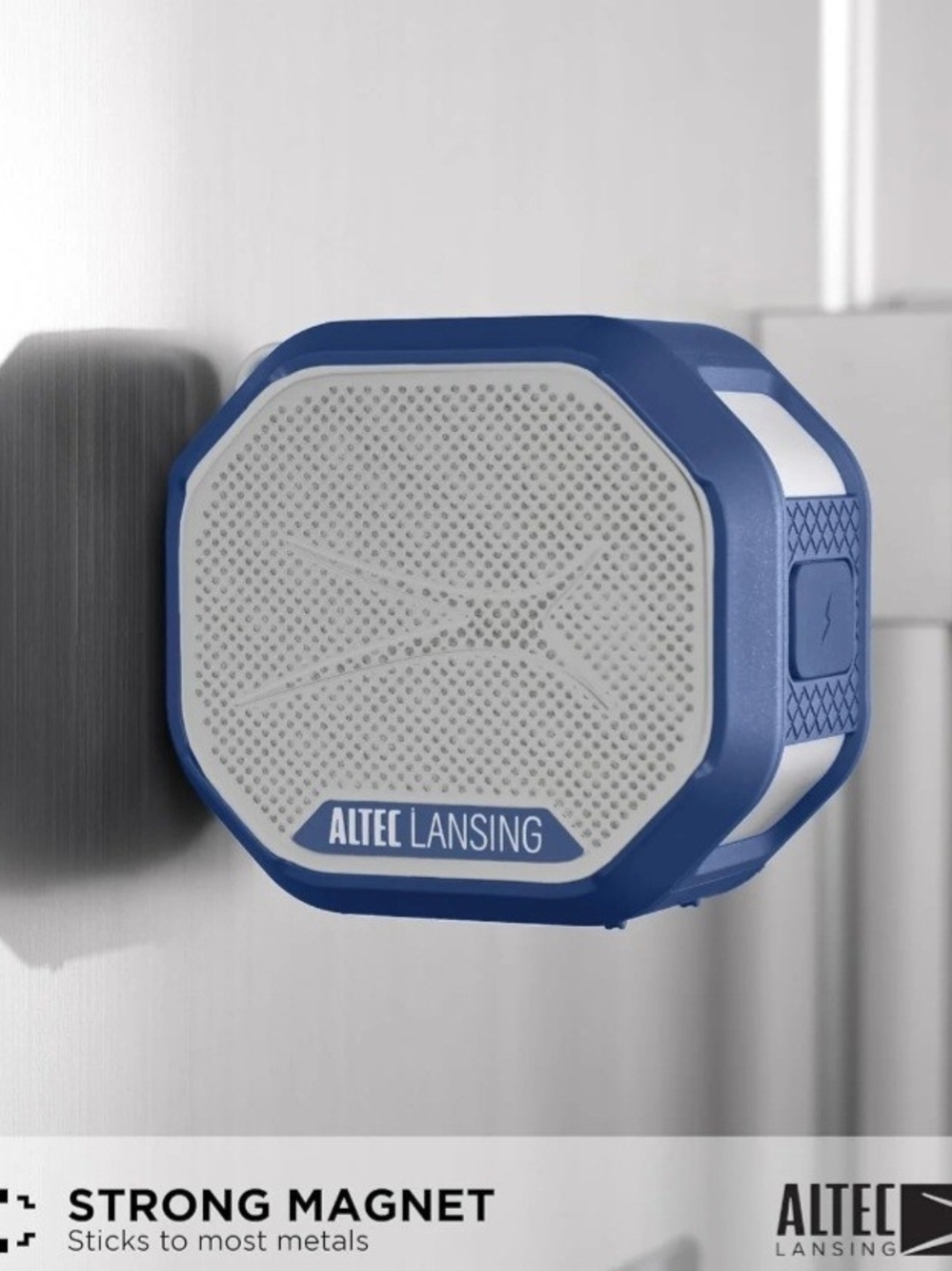 Blue Portable Bluetooth Speaker with Carabiner - Picture 3 of 6